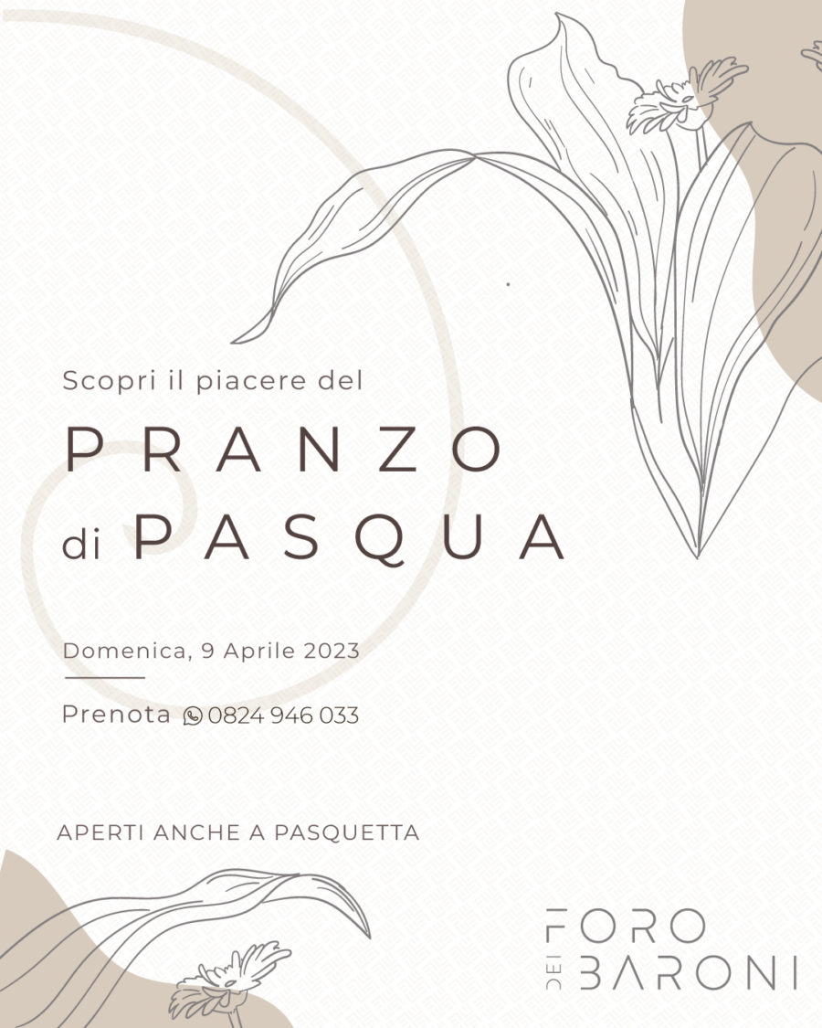 Pranzo di Pasqua 2023 a Benevento e Caserta